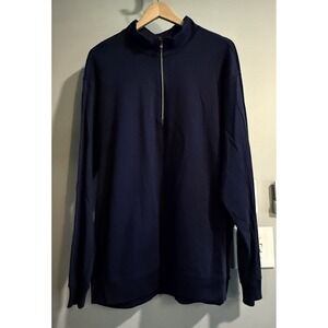 Tiger Woods Sweater 1/4 Zip Golf Athletic‎ Cotton Stretch Pullover Men's XXL